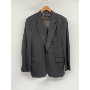 Jos. A. Bank Blazer Sport Coat‎ Men Size 44 Long Dark Gray Wool Single Vent